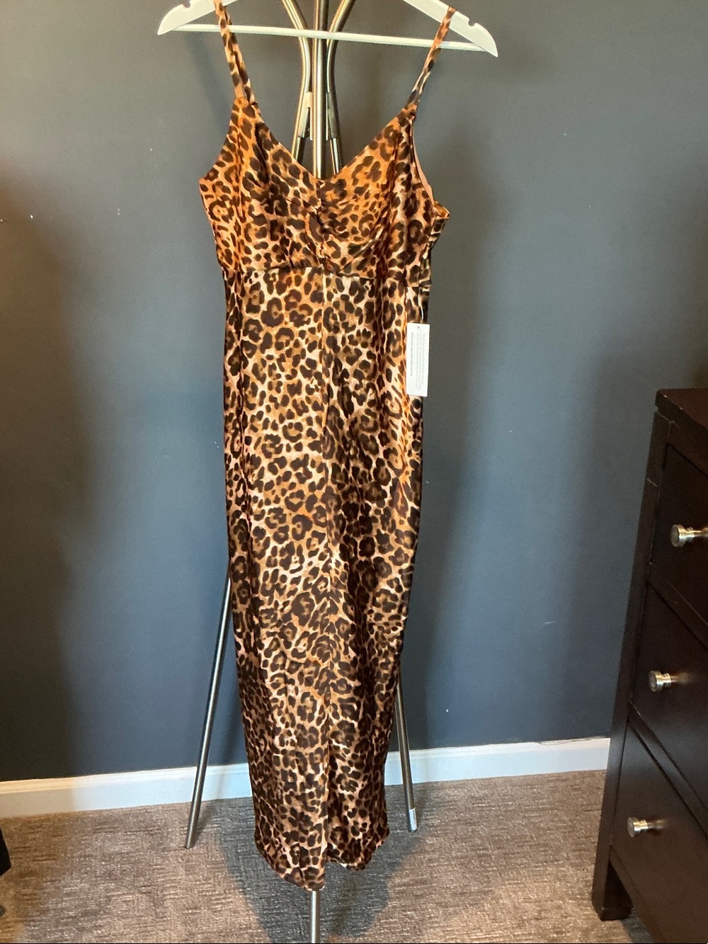 sofia by sofia vergara Leopard Print Maxi Dress - Brown/Black